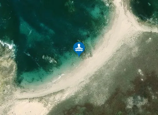 Satellite image of Praia de Lagos