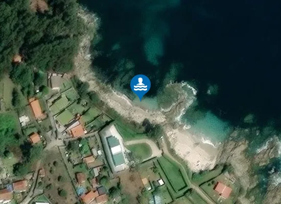 Satellite image of Praia de Rabáns