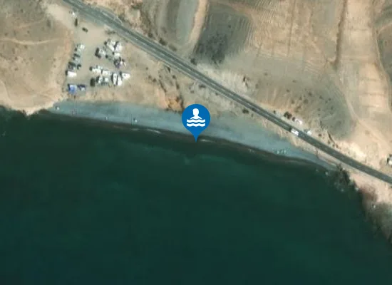 Satellite image of Playa Llano de los Militares