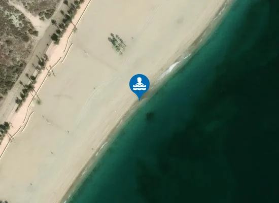 Satellite image of Playa Las Salinas