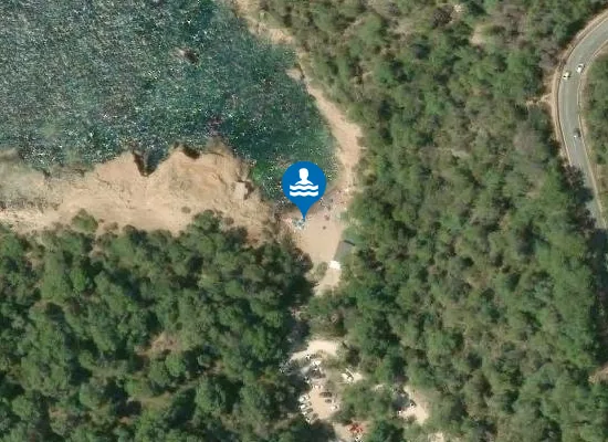 Satellite image of Cala de Xuclar