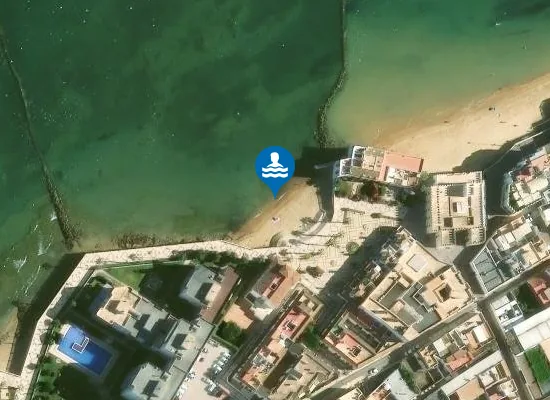 Satellite image of Playa de las Canteras