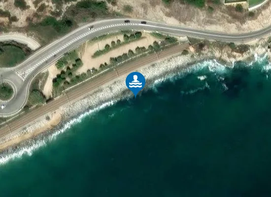 Satellite image of Platja de la Musclera