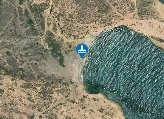 Satellite image of Cala Blanca