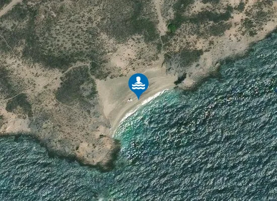 Satellite image of Cala de la Gruta