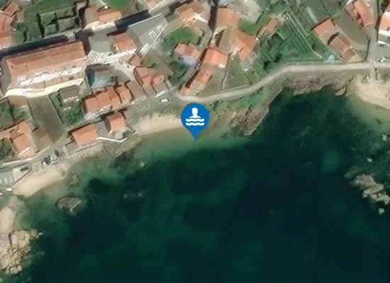 Satellite image of Praia do Conchido