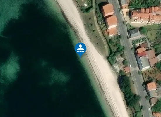 Satellite image of Praia de Rebordelo