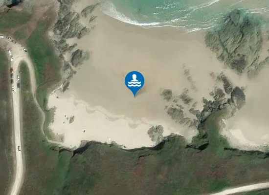 Satellite image of Praia da Arnela