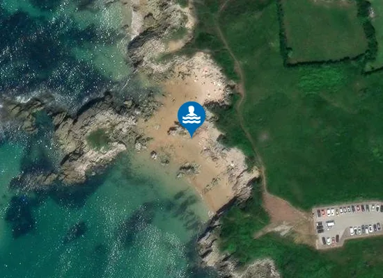 Satellite image of Playa del Huevo frito