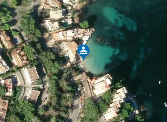 Satellite image of Caló dels Macs
