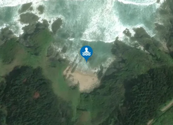 Satellite image of Praia da Rega Grande