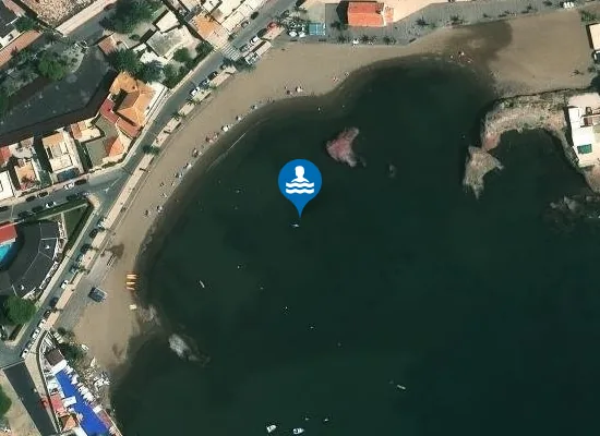 Satellite image of Playa de la Ermita