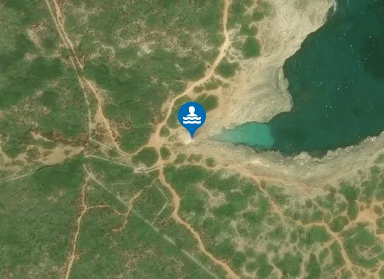 Satellite image of Playa Caló Roig