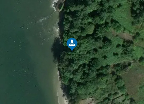 Satellite image of Praia da Insua