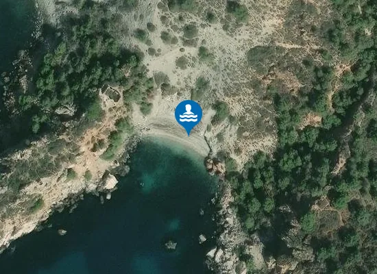 Satellite image of Cala de las Doncellas