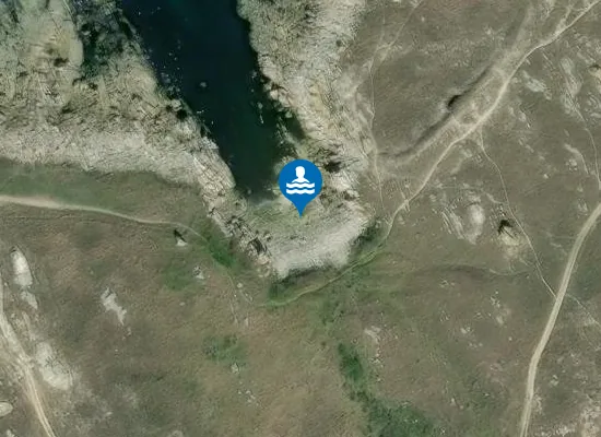Satellite image of Praia do Porto de Abaixo