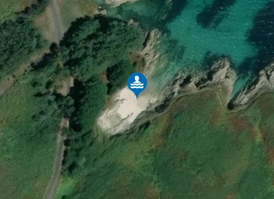 Satellite image of Praia de Santa Mariña