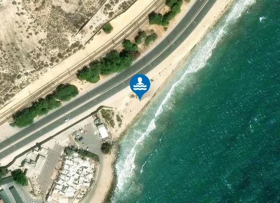 Satellite image of Cala de la Sangueta