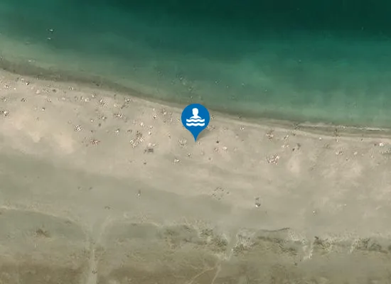 Satellite image of Praia de Morouzos