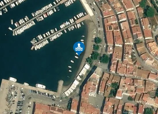 Satellite image of Platja de l'Escar