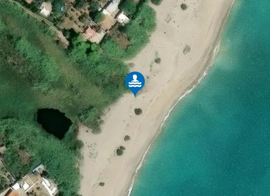 Satellite image of Platja de les Goles