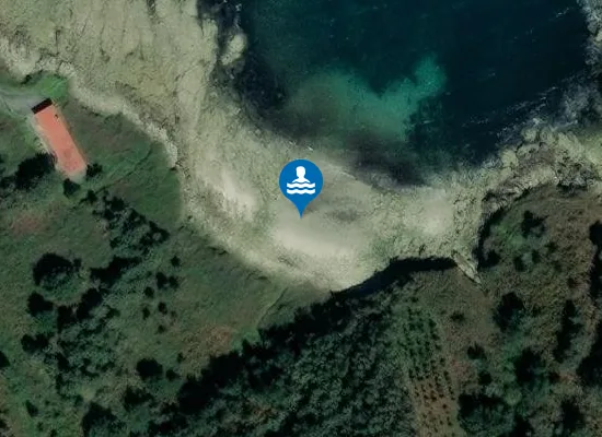 Satellite image of Praia de Fornelos