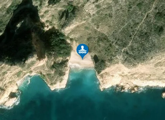 Satellite image of Cala dels Testos