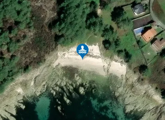 Satellite image of Praia de Fontenla