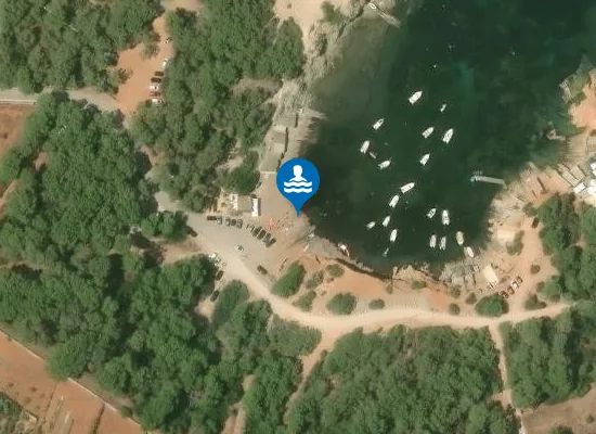 Satellite image of Platja Pou des Lleó