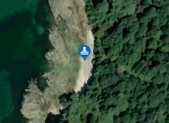 Satellite image of Praia de Arruxo