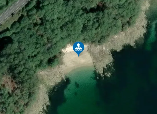 Satellite image of Praia da Area Triga