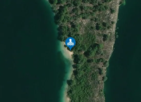 Satellite image of Playa Chica