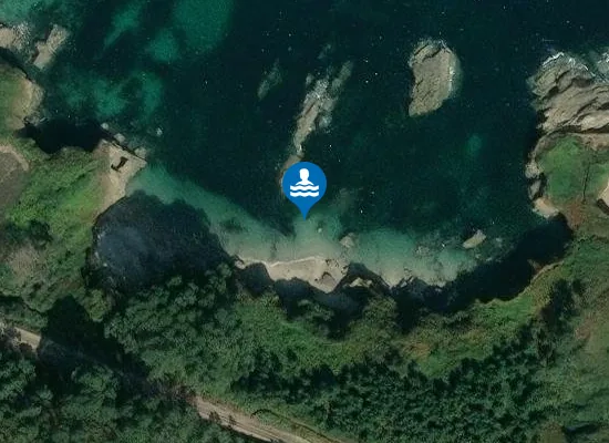 Satellite image of Praia dos Alemás