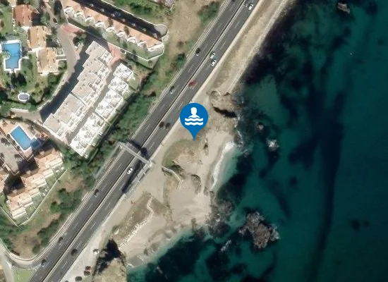 Satellite image of Playa Rocas del Cura