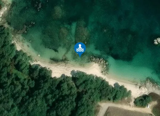 Satellite image of Praia de Piñeirón