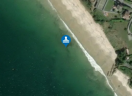 Satellite image of Praia do Raso