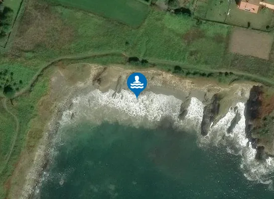 Satellite image of Praia do Colado Grande