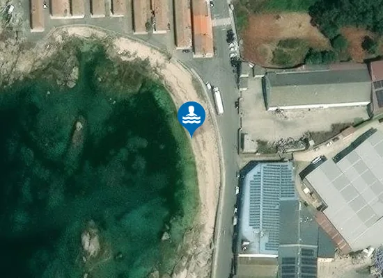 Satellite image of Praia das Lousiñas