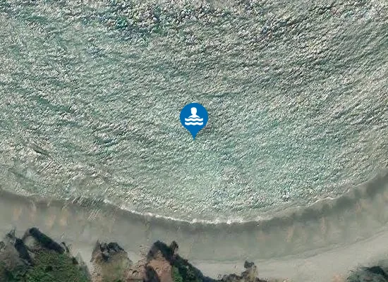 Satellite image of Playa de las Rubias