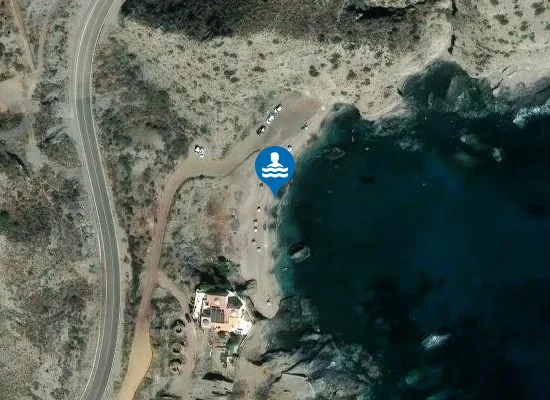 Satellite image of Cala de las Conchas