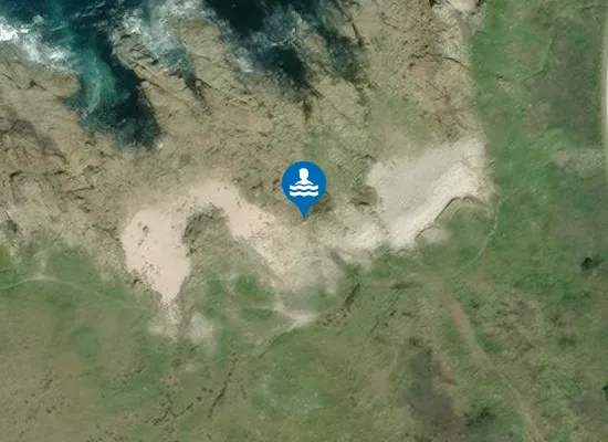 Satellite image of Praia de Reiras