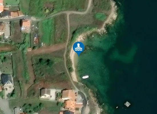 Satellite image of Praia das Rubas