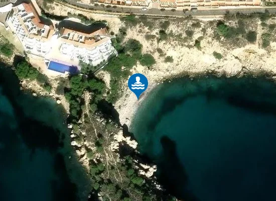 Satellite image of Cala de la Barra Gran