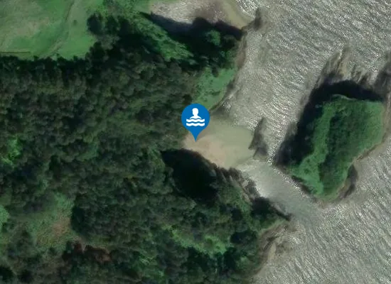 Satellite image of Praia dos Cristais