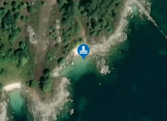 Satellite image of Praia de Milhomes