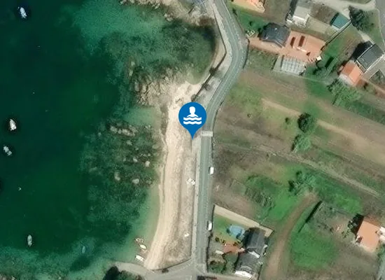 Satellite image of Praia da Abilleira