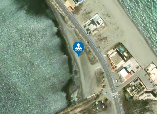 Satellite image of Playa Chica