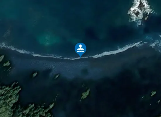 Satellite image of Playa Calabón