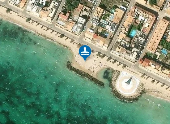 Satellite image of Platja des molinar