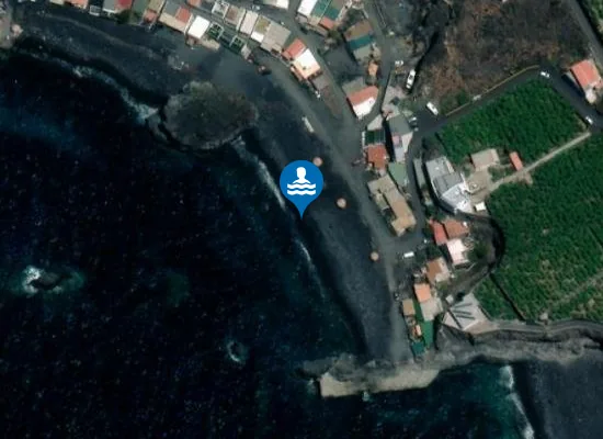 Satellite image of Playa de La Bombilla